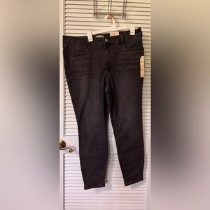 Universal Thread Dark Gray Denim High Rise Skinny Super Stretch Jeans
